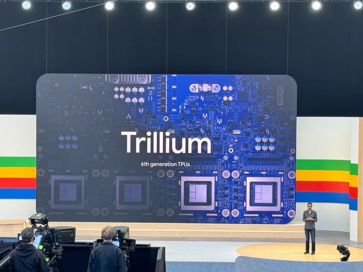谷歌宣布第 6 代 Trillium TPU：性能提升 4.7 倍、内存带宽翻番、节能 67%